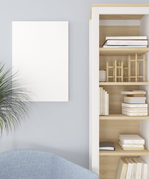 Render of 3D contemporary Living Room Interior and modern furniture